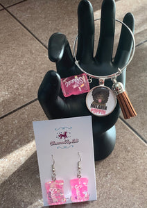 Kids Bangle and Earring Set