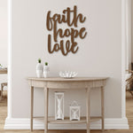 Load image into Gallery viewer, Faith-Hope-Love Steel Sign
