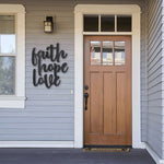 Load image into Gallery viewer, Faith-Hope-Love Steel Sign
